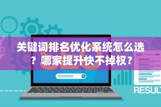 关键词排名优化系统怎么选？哪家提升快不掉权？